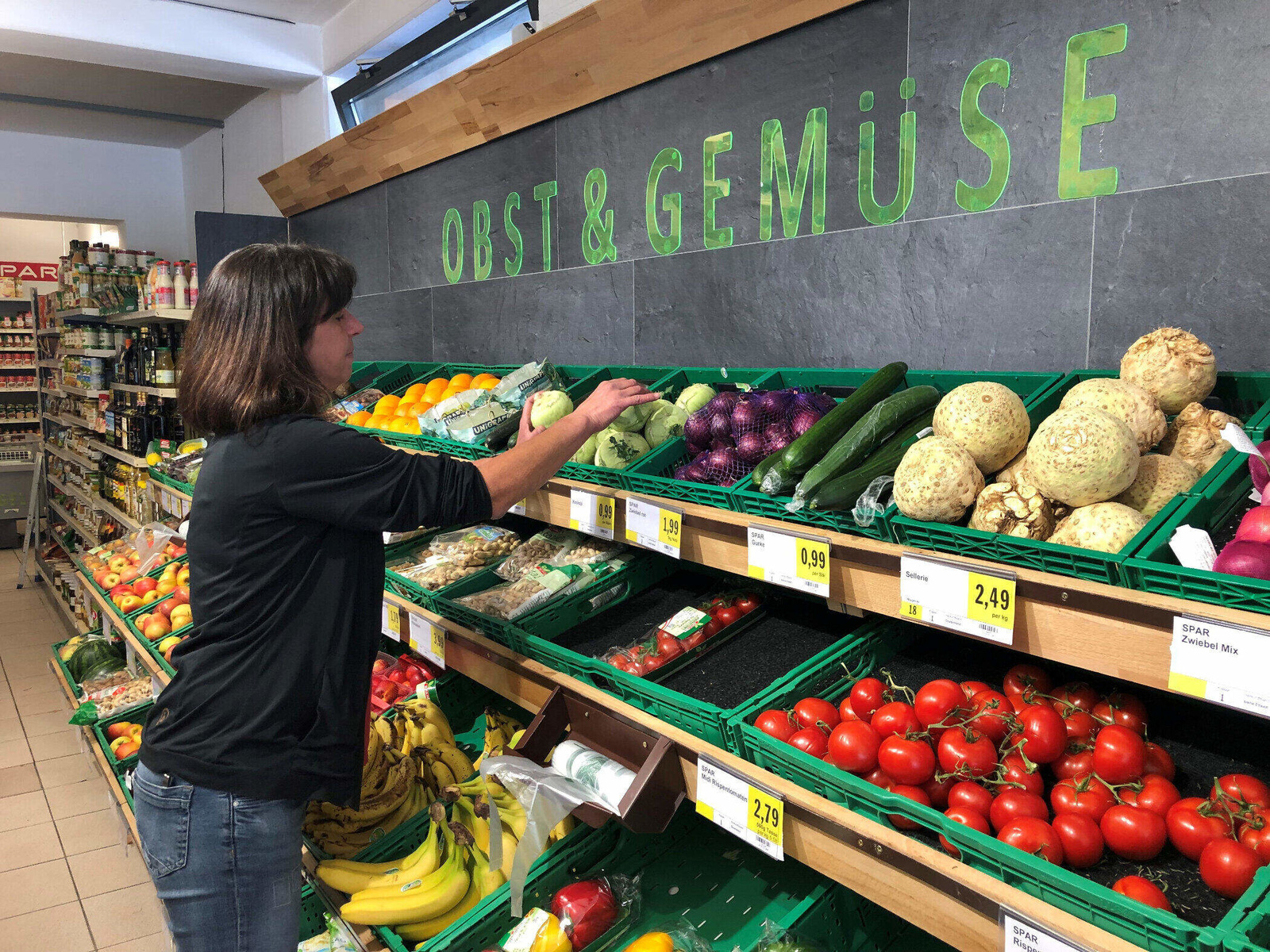 täglich frisches Obst und Gemüse im Sparmarkt Achenkirch